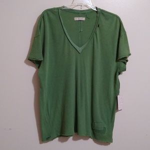 We the Free/ Free People women Blouse S green tee Tops